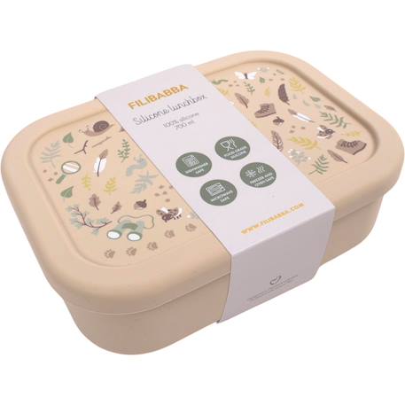 Lunch box silicone lucky Ecru, marron, vert+Rose, rouge, noir 11 - vertbaudet enfant 