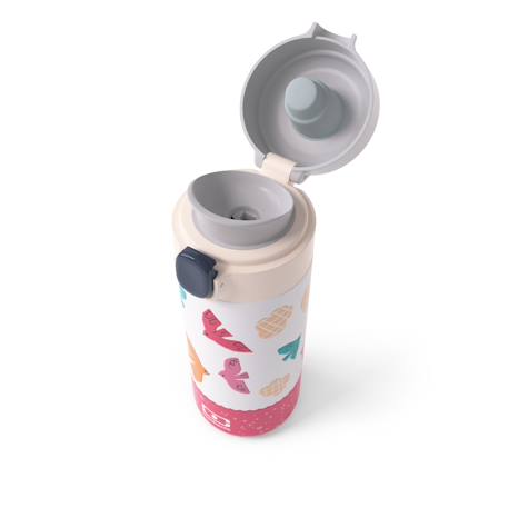Gourde isotherme à bec verseur 360ml pop Bleu dino+Bleu infinity+Bleu wolf+Graphic papercut+Rose birds+Vert natural 23 - vertbaudet enfant 