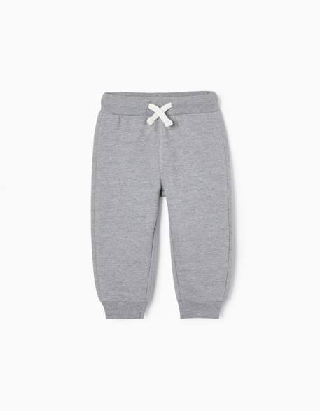 Pantalon de sport en coton Bleu foncé+Gris 4 - vertbaudet enfant 