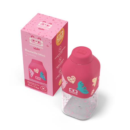 Bouteille enfant en tritan™ 330ml positive s Bleu+Bleu dino+Bleu wolf+Cannelle fox+Rose+Rose birds+Vert forest+Vert raccoon 20 - vertbaudet enfant 