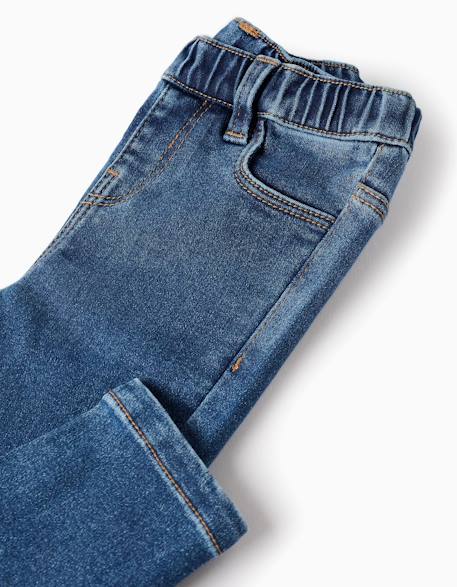 Pantalon en jean Bleu+Bleu foncé 4 - vertbaudet enfant 