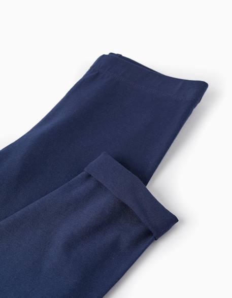 Pack 2 leggings Bleu nuit+Multicolore+Noir 2 - vertbaudet enfant 