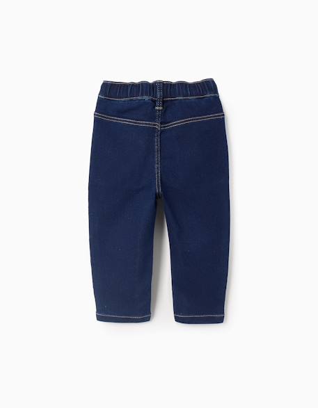 Pantalon en jean Bleu+Bleu foncé 6 - vertbaudet enfant 