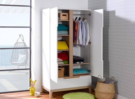 Chambre enfant evidence Blanc / hêtre 4 - vertbaudet enfant 