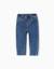 Pantalon en jean Bleu+Bleu foncé 1 - vertbaudet enfant 