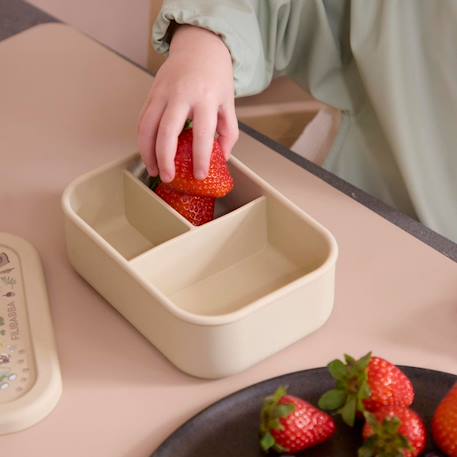 Lunch box silicone lucky Ecru, marron, vert+Rose, rouge, noir 10 - vertbaudet enfant 