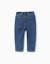 Pantalon en jean Bleu+Bleu foncé 2 - vertbaudet enfant 