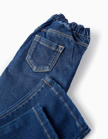 Pantalon en jean flare en comfort denim Bleu 4 - vertbaudet enfant 