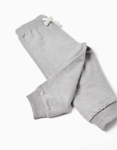 Pantalon de sport en coton Bleu foncé+Gris 6 - vertbaudet enfant 