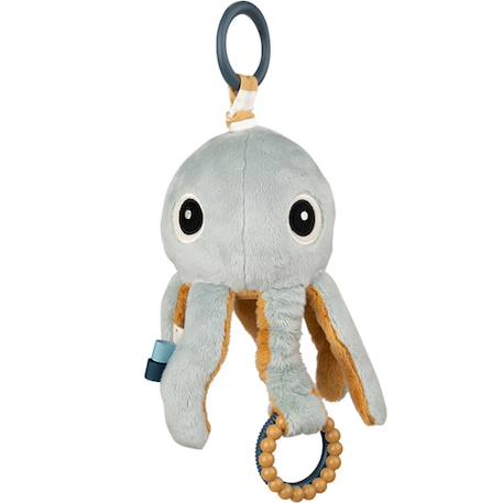 Peluche d'activités vibrante à suspendre jelly bleu Bleu, ocre 1 - vertbaudet enfant 