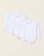Pack 4 bodies unis peigné en coton Blanc 1 - vertbaudet enfant 