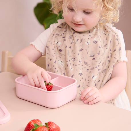 Lunch box silicone lucky Ecru, marron, vert+Rose, rouge, noir 2 - vertbaudet enfant 