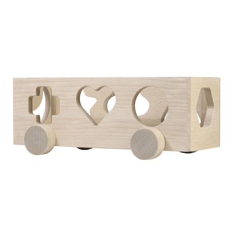 Boîte à formes voiture Bois 3 - vertbaudet enfant 