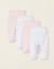 Pack 4 pantalons à pieds Multicolore 1 - vertbaudet enfant 