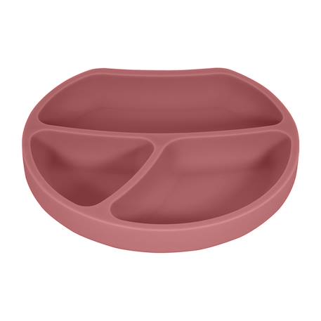 Assiette à compartiments avec ventouse aquamarine+gris clair+gris foncé+menthe+Rose foncé+rose pâle 29 - vertbaudet enfant 
