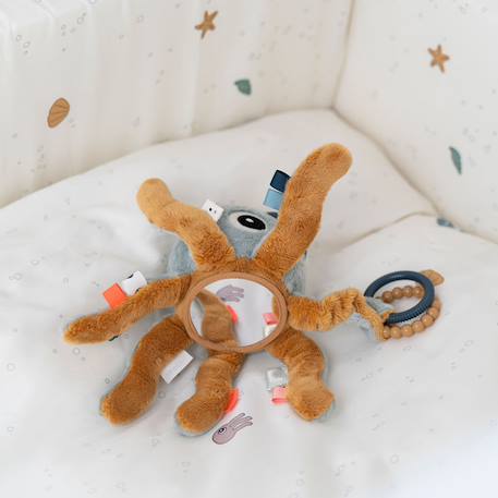 Peluche d'activités vibrante à suspendre jelly bleu Bleu, ocre 4 - vertbaudet enfant 
