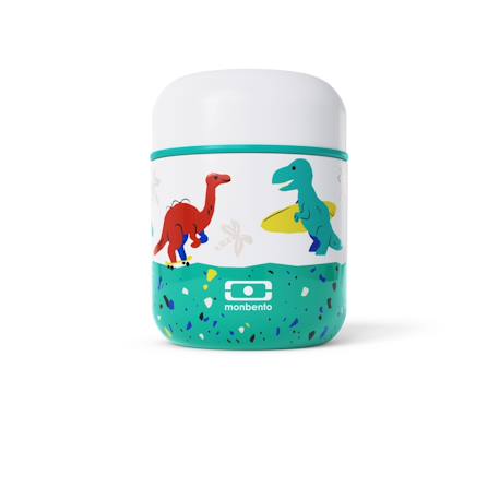 Lunch box isotherme enfant 280ml capsule Bleu dino+Cannelle fox+Rose birds+Vert raccoon 1 - vertbaudet enfant 