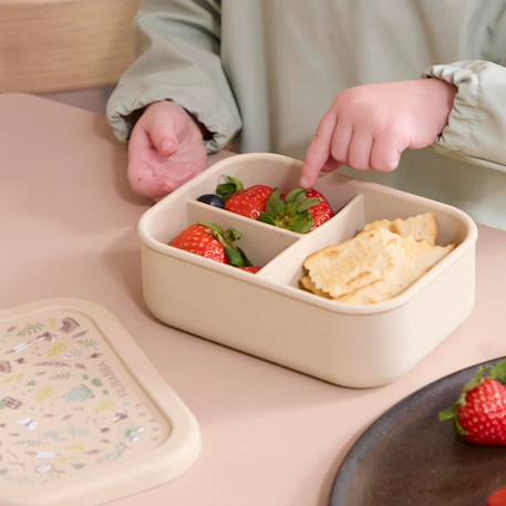 Lunch box silicone lucky Ecru, marron, vert+Rose, rouge, noir 8 - vertbaudet enfant 