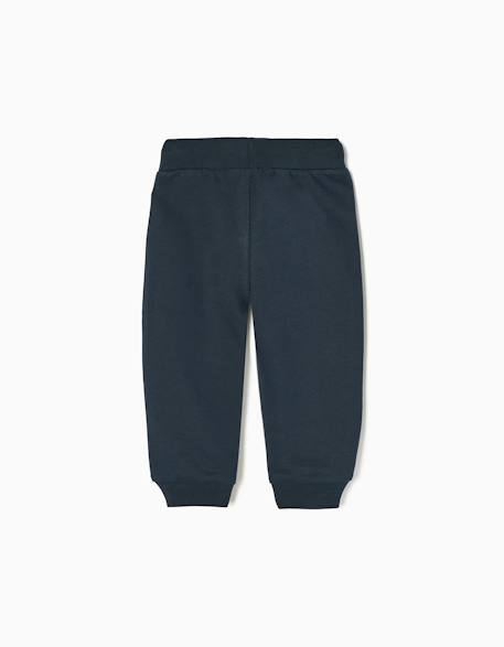 Pantalon de sport en coton Bleu foncé+Gris 2 - vertbaudet enfant 
