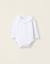 Body-blouse avec volants en coton Blanc 1 - vertbaudet enfant 