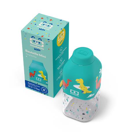 Bouteille enfant en tritan™ 330ml positive s Bleu+Bleu dino+Bleu wolf+Cannelle fox+Rose+Rose birds+Vert forest+Vert raccoon 7 - vertbaudet enfant 