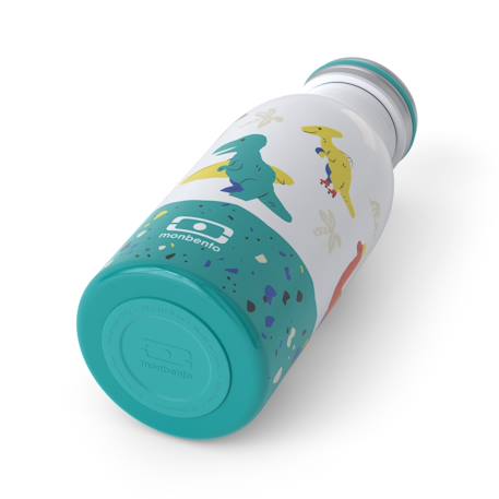 Gourde isotherme enfant 350ml cooly Bleu dino+Rose birds 3 - vertbaudet enfant 