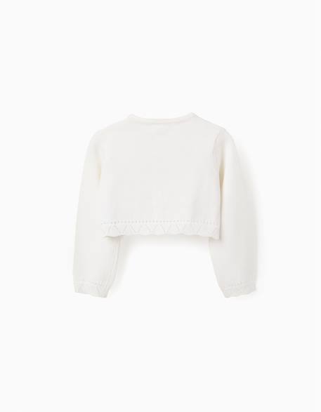 Vertbaudet Cardigan bébé tricoté Basic avec coeur brodé