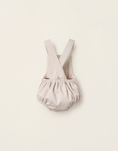 Combi-short en sergé Beige clair 2 - vertbaudet enfant 