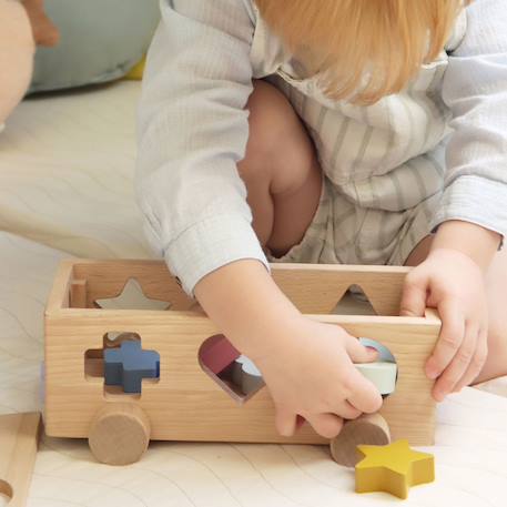 Boîte à formes voiture Bois 2 - vertbaudet enfant 