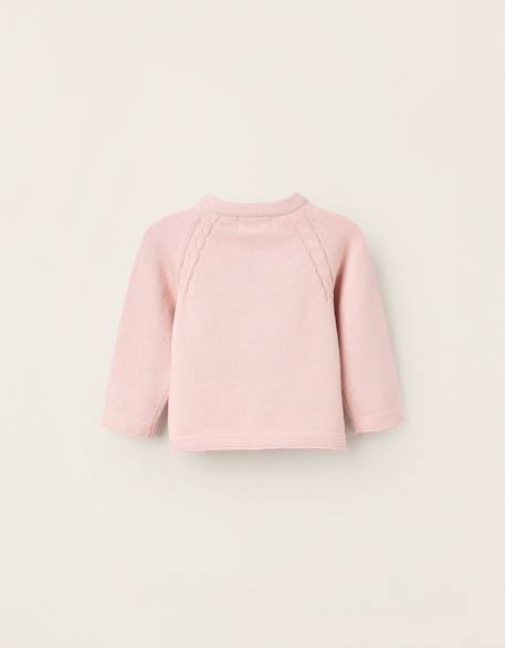 Gilet en maille en coton Blanc+Bleu clair+Bleu foncé+Rose clair 11 - vertbaudet enfant 