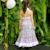 Jupe  longue fleurie  transformable en robe  esmeralda Violet bleu rose 2 - vertbaudet enfant 