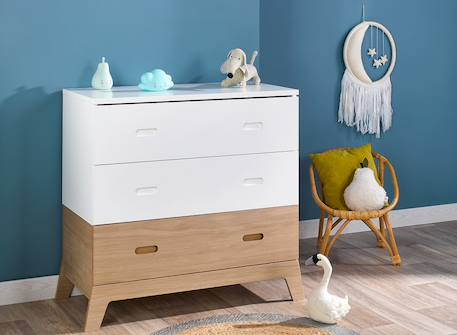 Petite chambre enfant archipel Blanc / chêne 2 - vertbaudet enfant 