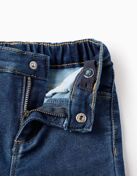 Pantalon en jean flare en comfort denim Bleu 3 - vertbaudet enfant 