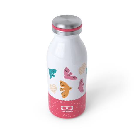 Gourde isotherme enfant 350ml cooly Bleu dino+Rose birds 5 - vertbaudet enfant 
