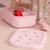 Lunch box silicone lucky Ecru, marron, vert+Rose, rouge, noir 5 - vertbaudet enfant 