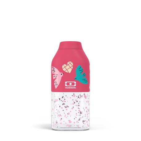 Bouteille enfant en tritan™ 330ml positive s Bleu+Bleu dino+Bleu wolf+Cannelle fox+Rose+Rose birds+Vert forest+Vert raccoon 17 - vertbaudet enfant 