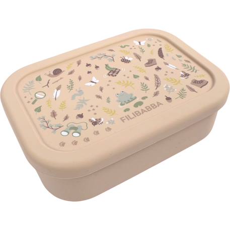 Lunch box silicone lucky Ecru, marron, vert+Rose, rouge, noir 7 - vertbaudet enfant 