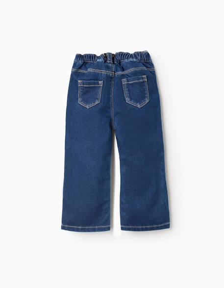 Pantalon en jean flare en comfort denim Bleu 2 - vertbaudet enfant 