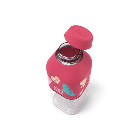 Bouteille enfant en tritan™ 330ml positive s Bleu+Bleu dino+Bleu wolf+Cannelle fox+Rose+Rose birds+Vert forest+Vert raccoon 18 - vertbaudet enfant 