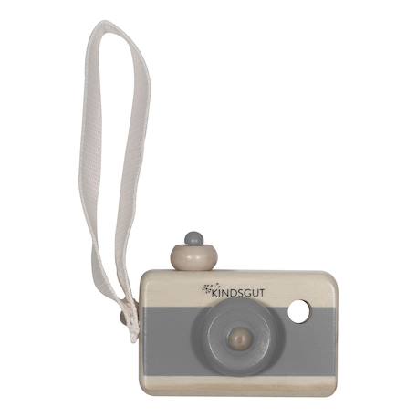 Appareil photo en bois aquamarine Aquamarine+Gris foncé 7 - vertbaudet enfant 