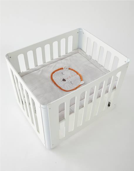 Tapis de jeu et de parc en veloudoux Gris 1 - vertbaudet enfant 
