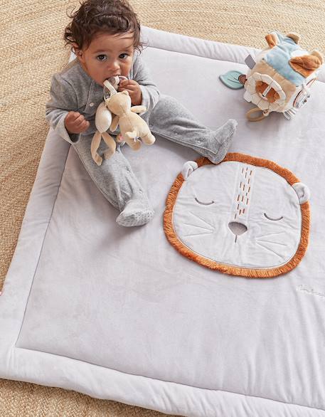 Tapis de jeu et de parc en veloudoux Gris 4 - vertbaudet enfant 