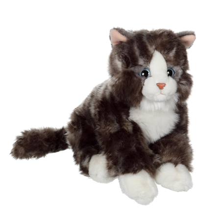 Peluche - peluche chat mimiz gris - 28 cm Gris 3 - vertbaudet enfant 