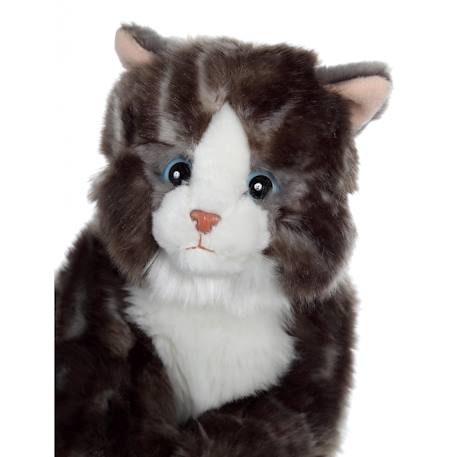 Peluche - peluche chat mimiz gris - 28 cm Gris 4 - vertbaudet enfant 