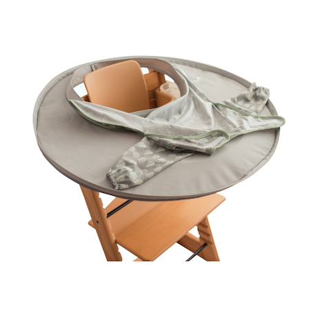 Kit bavoir et plateau transportable Gris 3 - vertbaudet enfant 
