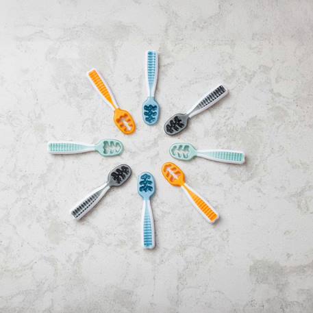 Lot de 2 pré-cuillères bleu et orange Multicolore 5 - vertbaudet enfant 