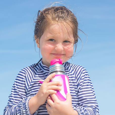 Gourde sport en inox 550 ml - pink Rose 3 - vertbaudet enfant 