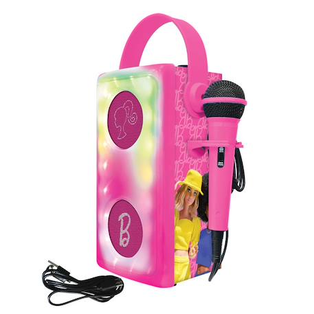 Puissante enceinte bluetooth lumineuse barbie avec micro MULTICOLORE 1 - vertbaudet enfant 
