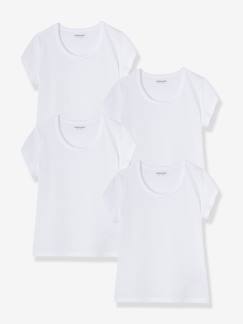 Mode enfant-Lot de 4 T-shirts fille BASICS