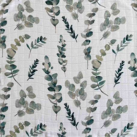 Lot de 2 langes en viscose de bambou eucalyptus Eucalyptus, vert, gris 3 - vertbaudet enfant 